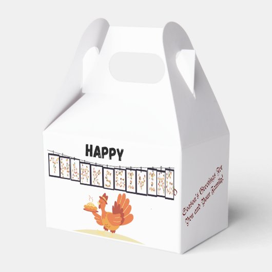 Verpakkingen voor Thanksgiving Favor/Gift Boxes 2 Bedankdoosjes (Voorkant Zijde)