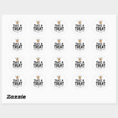 Verpakkingen voor verjaardagsbehandelingen in de k ronde sticker (Vel)