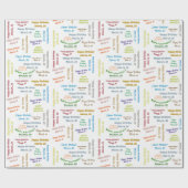 Verpakkings papier voor verjaardags cadeaus 26 Maa (Vlak)