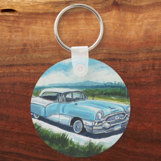 verpakkingsblauw sleutelhanger (Voorkant)