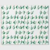 Verpakkingsdocument in groen alfabet cadeaupapier (Vlak)