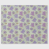 Verpakkingsdocument met Kristal en Geode patroon Cadeaupapier (Vlak)