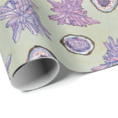 Verpakkingsdocument met Kristal en Geode patroon Cadeaupapier (Rol Hoek)