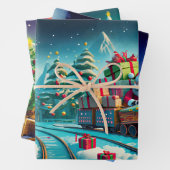 Verpakkingsdocument Santa Noordpool Uitdrukkelijke Inpakpapier Vel (In situ)