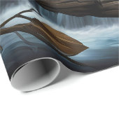 Verpakkingsdocument Vlakke Bladreeks van 3 Uil op Cadeaupapier (Rol Hoek)