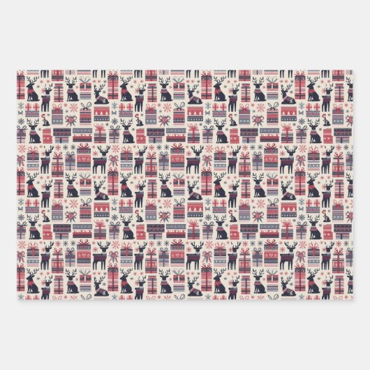 Verpakkingsdocument Vlakke Bladreeks van 3 voor Ke Inpakpapier Vel (Voorkant 3)