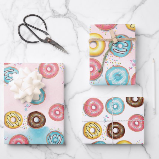 Verpakkingsdocument Vlakke Bladreeks van 3for 2de Inpakpapier Vel (Voorkant)