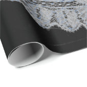 Verpakkingsdocument ZWART EN BLAUW ANTIEK KANTONTW Cadeaupapier (Rol Hoek)