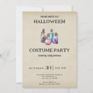 Verpakkingsflessen Spell Flessen  Halloween Kaart