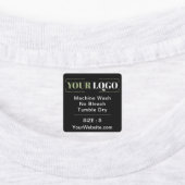 Verpakkingsgrootte Website Square Black Garding Labels (Aangebracht)