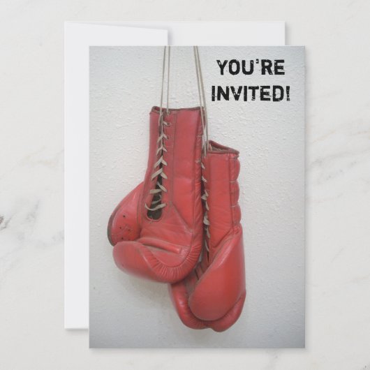 Verpakkingshandschoenen (Birthday/Bachelor/Any) Kaart (Voorkant)