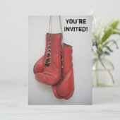 Verpakkingshandschoenen (Birthday/Bachelor/Any) Kaart (Staand voorkant)