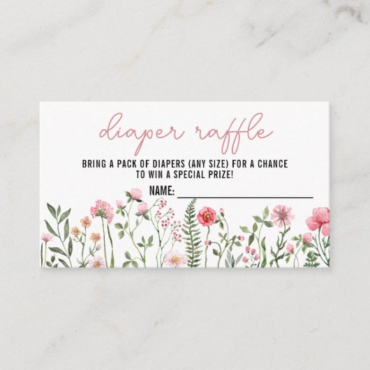 Verpakkingskaart voor vrachtwagens in wilde bloeme informatiekaartje (Voorkant)