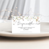 Verpakkingskaart voor vrachtwagens in wilde bloeme informatiekaartje