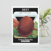  verpakkingslabel kunst, bietgroenten (Staand voorkant)