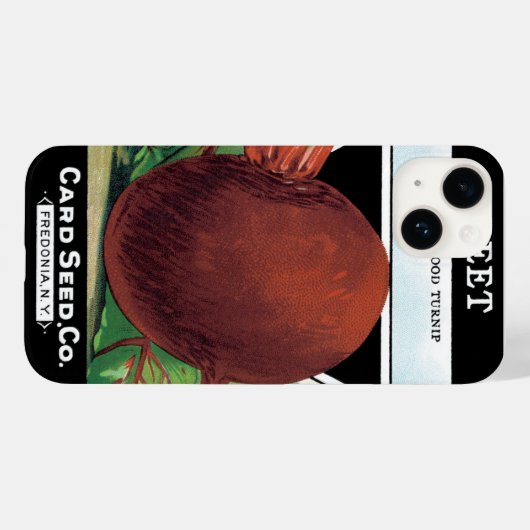 verpakkingslabel kunst, bietgroenten Case-Mate iPhone case (Achterkant (horizontaal))