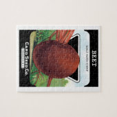  verpakkingslabel kunst, bietgroenten legpuzzel (Horizontaal)