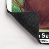  verpakkingslabel kunst, bietgroenten muismat (Hoek)