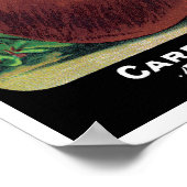  verpakkingslabel kunst, bietgroenten poster (Hoek)