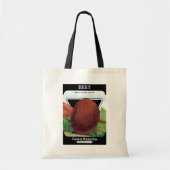  verpakkingslabel kunst, bietgroenten tote bag (Voorkant)