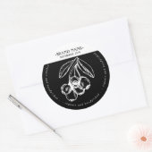 Verpakkingsontwerp blauwbes jam Jar Label (Envelop)