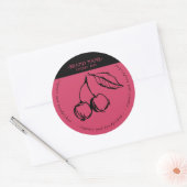 Verpakkingsontwerp voor Cherry Jam Jar Label (Envelop)