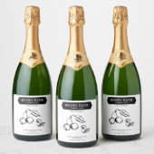 Verpakkingsontwerp voor Cherry Jam Jar Label Sparkling Wijnetiket (Flessen)