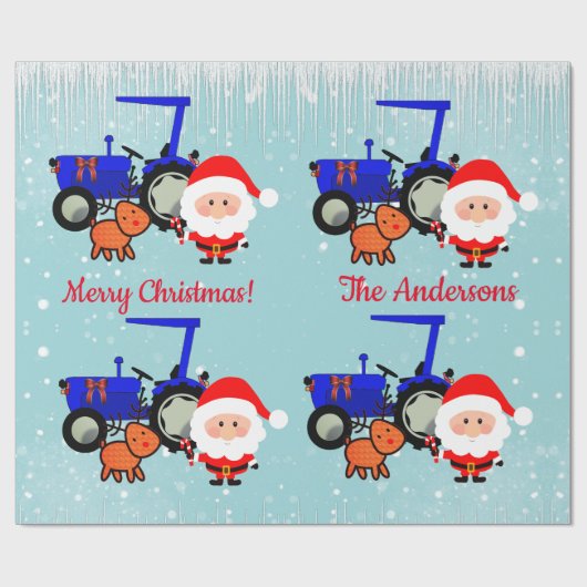 Verpakkingspak voor snelle, rendiertrekkers en Boe Cadeaupapier (Vlak)