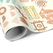 Verpakkingspapier 30 x 6 m oud Boho Cadeaupapier (Rol Hoek)