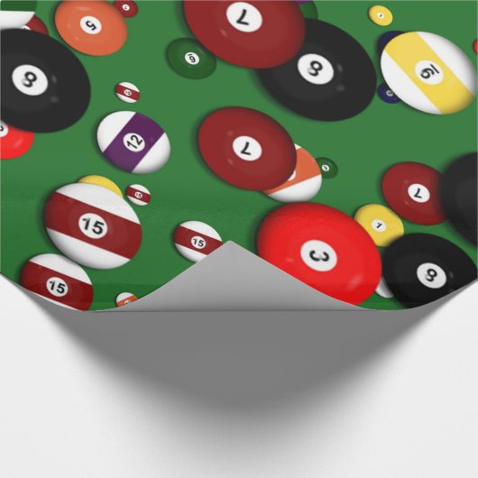 Verpakkingspapier - Billiards Cadeaupapier (Hoek)