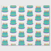 Verpakkingspapier - Birthday Cake Cadeaupapier (Vlak)