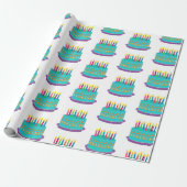 Verpakkingspapier - Birthday Cake Cadeaupapier (Uitgerold)