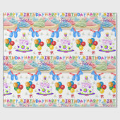 Verpakkingspapier Birthday Juli, 1 Cadeaupapier (Vlak)
