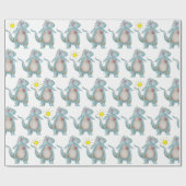 Verpakkingspapier - Blauw dun duinontwerp 2 Cadeaupapier (Vlak)