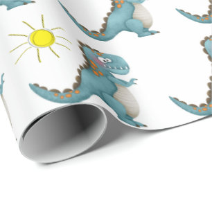 Verpakkingspapier - Blauwe diner Cadeaupapier