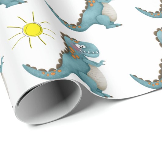 Verpakkingspapier - Blauwe diner Cadeaupapier (Rol Hoek)