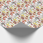 Verpakkingspapier - bosdieren cadeaupapier (Hoek)