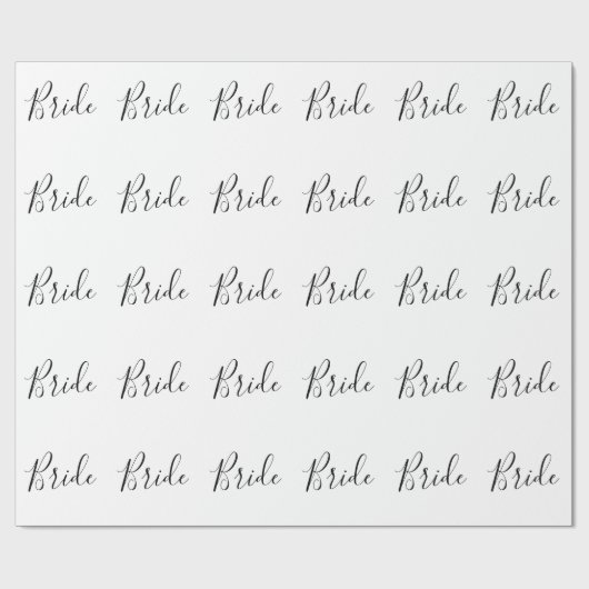 Verpakkingspapier - bride cadeaupapier (Vlak)