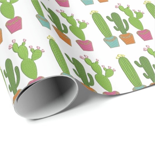 Verpakkingspapier - Cactus Cadeaupapier (Rol Hoek)