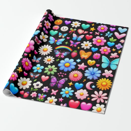 Verpakkingspapier Cadeaupapier (Uitgerold)