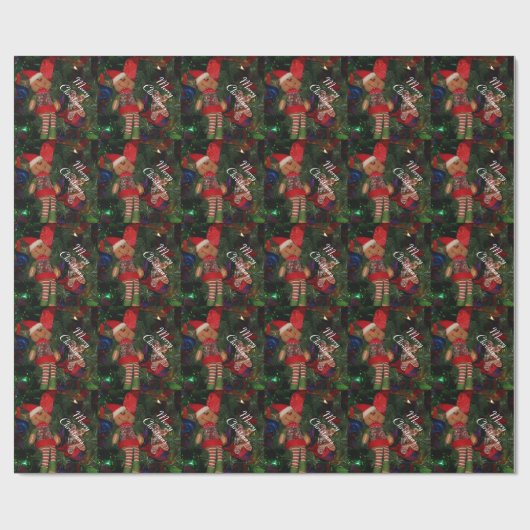 Verpakkingspapier/Elf Cadeaupapier (Vlak)