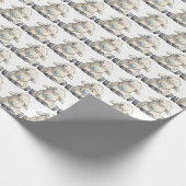 Verpakkingspapier - Gefeliciteerd bij de geboorte Cadeaupapier (Hoek)