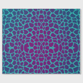 Verpakkingspapier - Giraffe roze/blauw Cadeaupapier (Vlak)