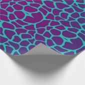 Verpakkingspapier - Giraffe roze/blauw Cadeaupapier (Hoek)