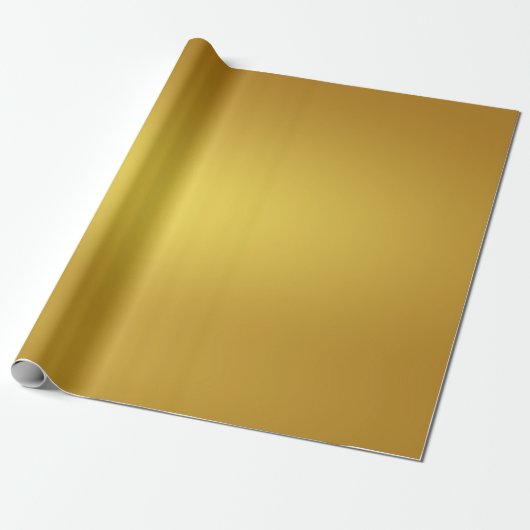 Verpakkingspapier | Golden Yellow Cadeaupapier (Uitgerold)