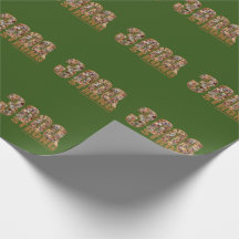 Verpakkingspapier - groen, 3000 sterk