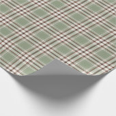 Verpakkingspapier, groen en rood, geplakt cadeaupapier (Hoek)