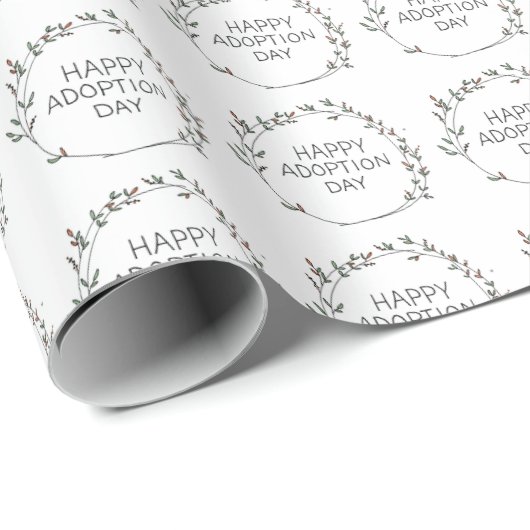 Verpakkingspapier - Happy Adoption Day Cadeaupapier (Rol Hoek)