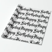 Verpakkingspapier - Happy Birthday Cadeaupapier (Uitgerold)