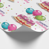 Verpakkingspapier-Happy Birthday Wrapping Paper Cadeaupapier (Hoek)